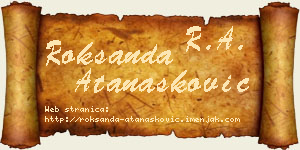 Roksanda Atanasković vizit kartica